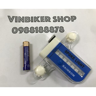 Đèn Led Tạo Hình Gắn Nan Hoa Xe Máy, Xe Đạp Điện < Tặng 1 cục pin>