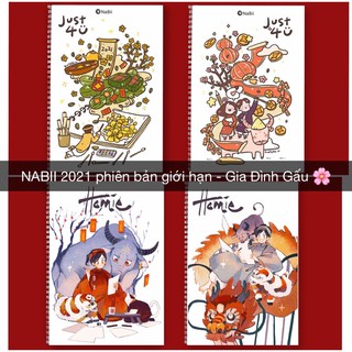 [ĐÃ CÓ SẴN] NABII 2021 phiên bản giới hạn - Sổ lò xo vẽ màu nước, màu dạ 300gsm, 21 tờ