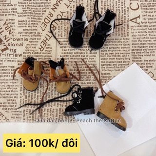 | OUTFIT DOLL | Giày da nhung khoá kéo