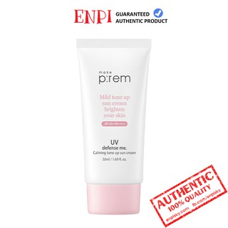 Kem chống nắng nâng tông Make P:rem UV Defense Me. Calming Tone Up Sun Cream SPF 50+