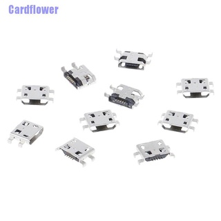 (Hàng Mới Về) Bộ 10 Đầu Nối Cổng Type B Micro Usb 5 Pin