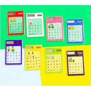 Máy Tính quả bơ Bỏ Túi có pin năng lượng mặt trời MTTI9 avocado cute dễ thương