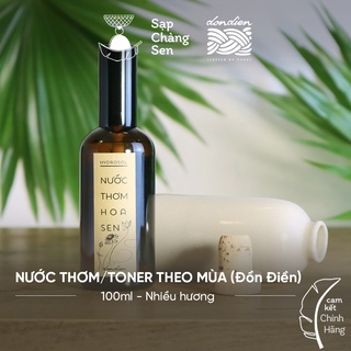 Nước thơm, toner (Đồn Điền) - 100ml | nhiều mùi hương: hoa sen, nhài, chanh đào
