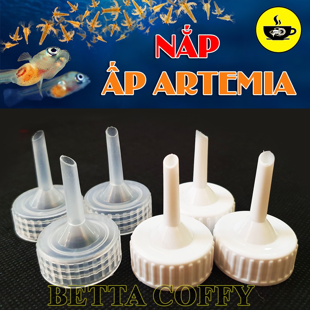 6 cái 3 cái 1 cái Nắp Ấp Artemia - dụng cụ vặn vào chai bình ấp artemia cho cá ăn