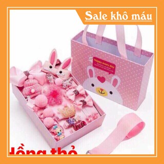 HỘP KẸP TÓC HÌNH THỎ 24 CHI TIẾT_FULL HỘP VÀ TÚI (chất lượng cao-giá tốt)
