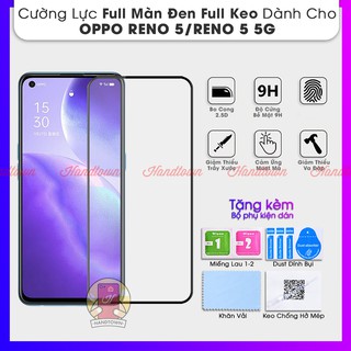 Kính Cường Lực Oppo Reno 5 4G Reno 5 5G Reno5 4G Reno5 5G Full Màn Đen Full Keo Không Chấm Li Ti Chống Va Đập Trầy Xước