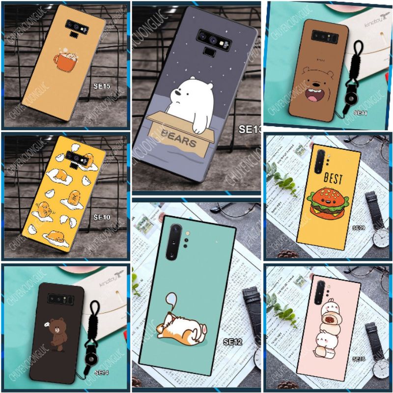 ỐP LƯNG SAMSUNG NOTE 8 - NOTE 9 - NOTE 10 - NOTE 10 PLUS SIÊU DỄ THƯƠNG SE09