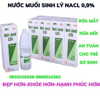 LỐC 10 CHAI NƯỚC MUỐI SINH LÝ NHỎ MẮT MŨI NACL 0,9% PHARMEDIC