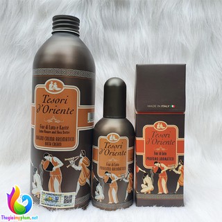 Combo Tesori d'Oriente Hoa Sen: Sữa Tắm 500ml + Nước Hoa 100ml