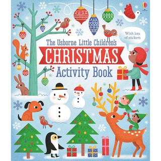 Sách kỹ năng Little children's christmas activity book Usborne