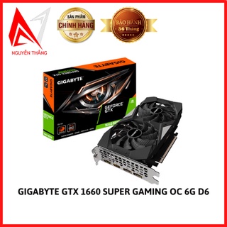 Vga card màn hình Gigabyte GTX 1660 SUPER GAMING OC 6G (NVIDIA Geforce/ 6Gb/ GDDR6/ 192Bit)