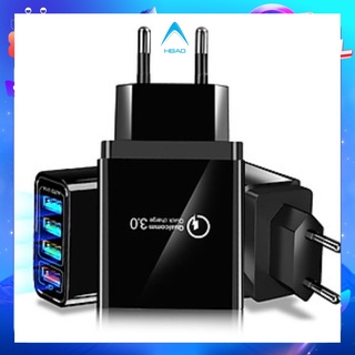 Củ sạc nhanh QC3.0 - 4 USB cho điện thoại iphone, samsung, oppo, huawei - Củ Sạc