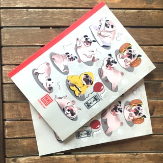 Vở kẻ ngang 200 trang hồng hà Puipil Funny Pet (1101)