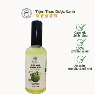 Xịt tóc bưởi non hương nhu Tiệm Thảo Dược Xanh xịt tóc tinh dầu bưởi, giúp mọc tóc, làm dày tóc 100ml