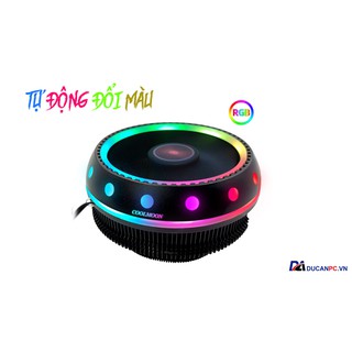 Quạt Tản Nhiệt, Fan CPU Coolmoon UFO X Led RGB - Tự Động Đổi Màu Và Hiệu Ứng