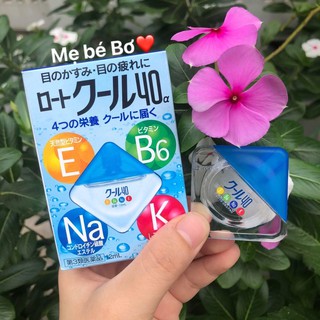Nhỏ mắt Rohto Nhật màu xanh mát rượi