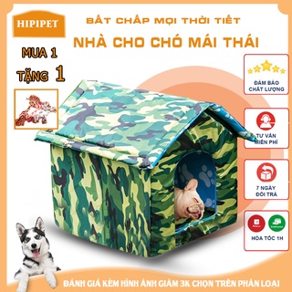 Nhà cho chó mèo Vải Oxford Hipipet Chống thấm Nước không lọt gió ấm áp cực bền