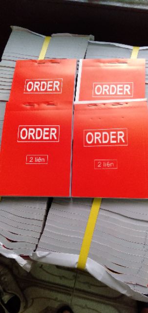 10 Phiếu Order A6 2 Liên/3 Liên (9.5*13cm)/ phiếu oder