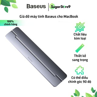 Giá Đỡ Máy Tính- Giá Đỡ Baseus Zhichi, Chất Liệu Hợp Kim Nhôm, Có Thể Gập Gọn Dành Cho Macbook Pro Air 12-17 Inch