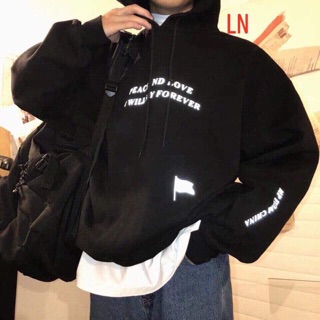 bst Áo hoodie phản quang in cờ LN501 03