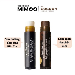 [Combo] Son tẩy da chết Cocoon &amp; Son dưỡng dầu dừa Bến Tre Cocoon