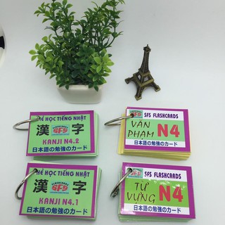 [ ĐỦ BỘ] Bộ thẻ học tiếng nhật N4_khobuon