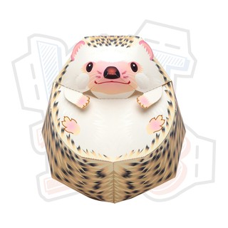 Mô hình giấy động vật Nhím Cute