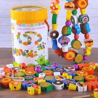 Đồ chơi Xâu hạt gỗ Hình đáng yêu ngộ nghĩnh cho bé (Rèn luyện khả năng khéo léo và chuẩn xác)