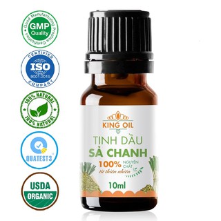 Tinh dầu Sả Chanh nguyên chất từ thiên nhiên KingOil, thơm phòng, thư giãn, đuổi muỗi