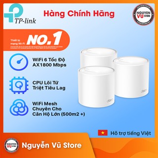 Bộ Phát Wifi Mesh TPLink Deco X20 AX1800 MUMIMO (3pack) Hàng Chính Hãng