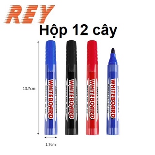 [Giao hỏa tốc] Hộp 12 bút lông bảng xóa được thay mực dễ dàng nhanh chóng ngòi lớn Baoke MP399A