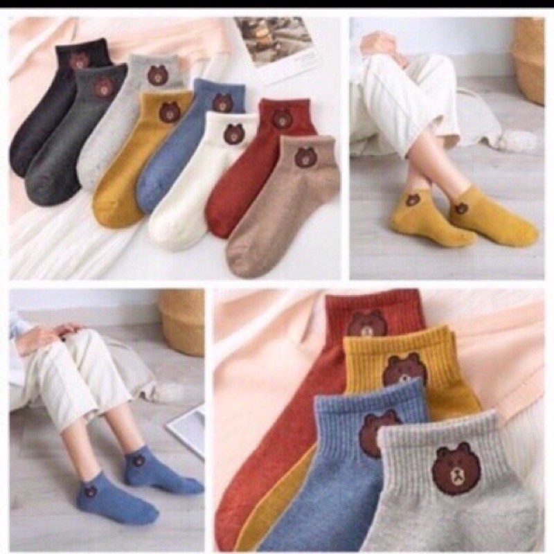 SET 10 VỚ GẤU BROWN