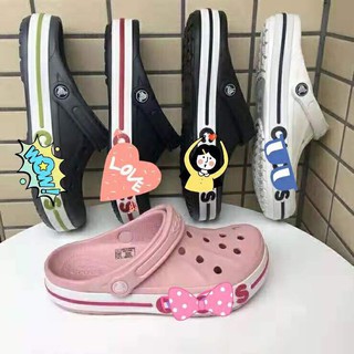 (Dép cá sấu+4 sticker+sẵn) Dép sục baya tặng kèm sticker ngẫu nhiên