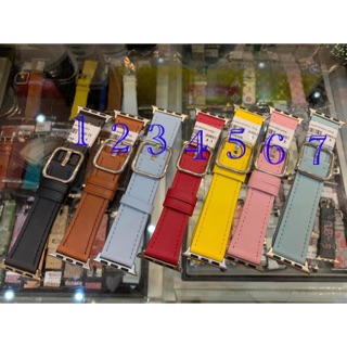 Bộ sưu tập dây da trơn khoá vuông cực đẹp dành cho applewatch