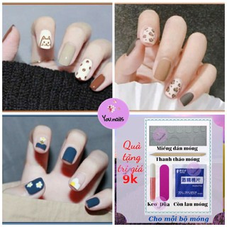 Móng tay giả kèm keo dài nhọn ngắn YOU NAILS  (Mã Yn41-Yn50)