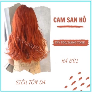 [ Combo hot ] Combo Thuốc Nhuộm Tóc Màu Cam San Hô _ Đỏ Mặt Trời Tặng Oxy Trợ Nhuộm, Không cần tẩy