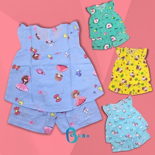 Đồ bộ lanh cho bé gái vải tole xịn (combo)