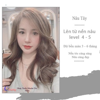 Thuốc nhuộm tóc sử dụng tại nhà  Nâu Tây không tẩy nhiều thảo dược giá rẻ