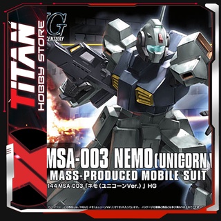 Mô hình lắp ráp Gunpla HG 1/144 1/144 HGUC MSA-003 NEMO (UNICORN VER.) Gundam Bandai Japan