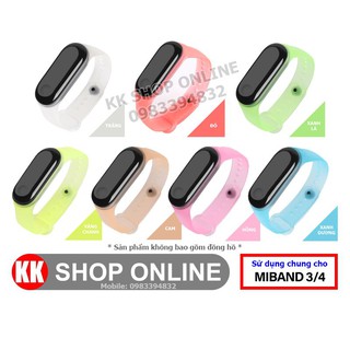 Dây đeo thay thế cho Xiaomi Miband 3 Xiaomi Miband 4 trong suốt chất lượng cao