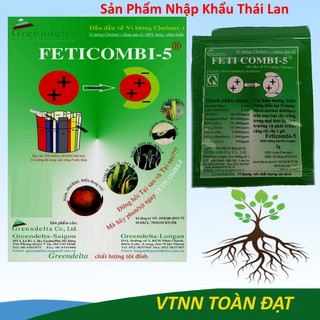 Phân Bón Lá Vi Lượng FETICOMBI 5, Phân Vi Lượng Thái Lan Chalate(-) Fetrilon combi cho cây trồng (2gr)