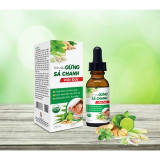 Tinh dầu Gừng Sả Chanh Việt Đức, chai 25ml
