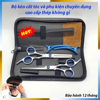 Hót Nhất 2021 Bộ kéo cắt tóc, tỉa tóc và phụ kiện chuyên dụng cao cấp thép không gỉ dùng cho cả salon - Công Nghệ Số