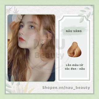 ( Không tẩy )Thuốc nhuộm tóc màu NÂU VÀNG