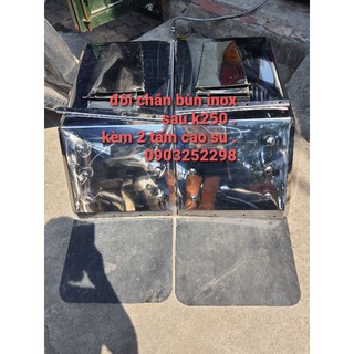 chắn bùn inox sau k250 kèm cao su và không cao su loại bản to đẹp