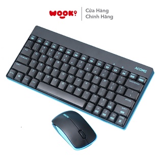 Bộ Bàn Phím Và Chuột Không Dây Nhỏ Gọn ACOME AKM2000 2.4GHz Độ Phân Giải 1600DPI Hàng Chính Hãng Bảo Hành 12 Tháng 1 Đổi