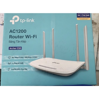 TP-Link AC 1200Mbps Bộ phát wifi không dây (Thiết bị mạng) - Archer C50 - Hàng Chính Hãng
