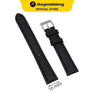Dây da đồng hồ 16 mm xanh dương L019-03-16
