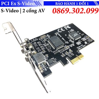 Card PCI-E PCI Express To SVHS AV S-Video