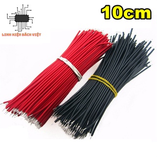 Bó 100 dây 24AWG nối mạch 10cm ( đỏ + đen )